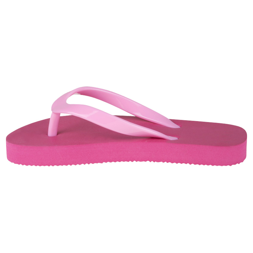 Tongs basiques coloris rose clair et fushia  