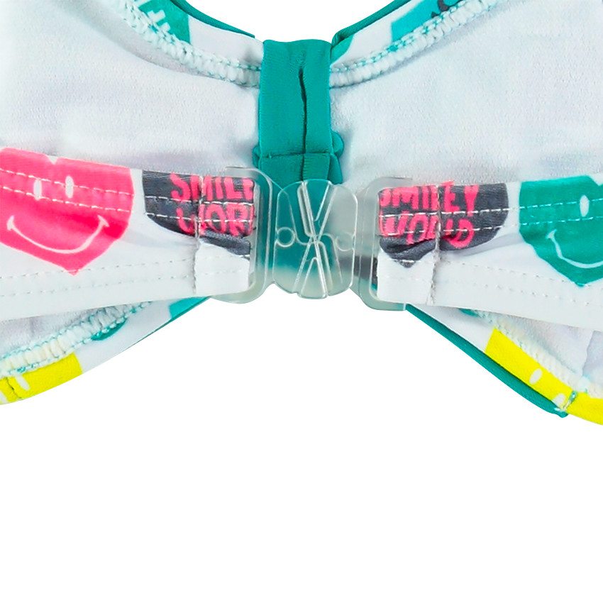 Junior - Maillot de bain 2 pièces imprimé Smiley 