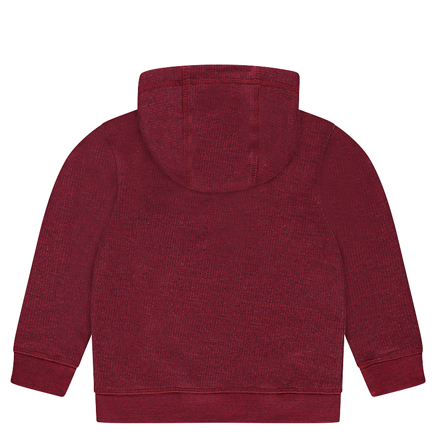 Gilet à capuche en molleton twisté avec badge patché 