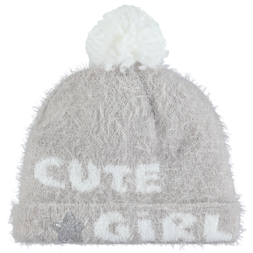 Bonnet en tricot doublé micropolaire 