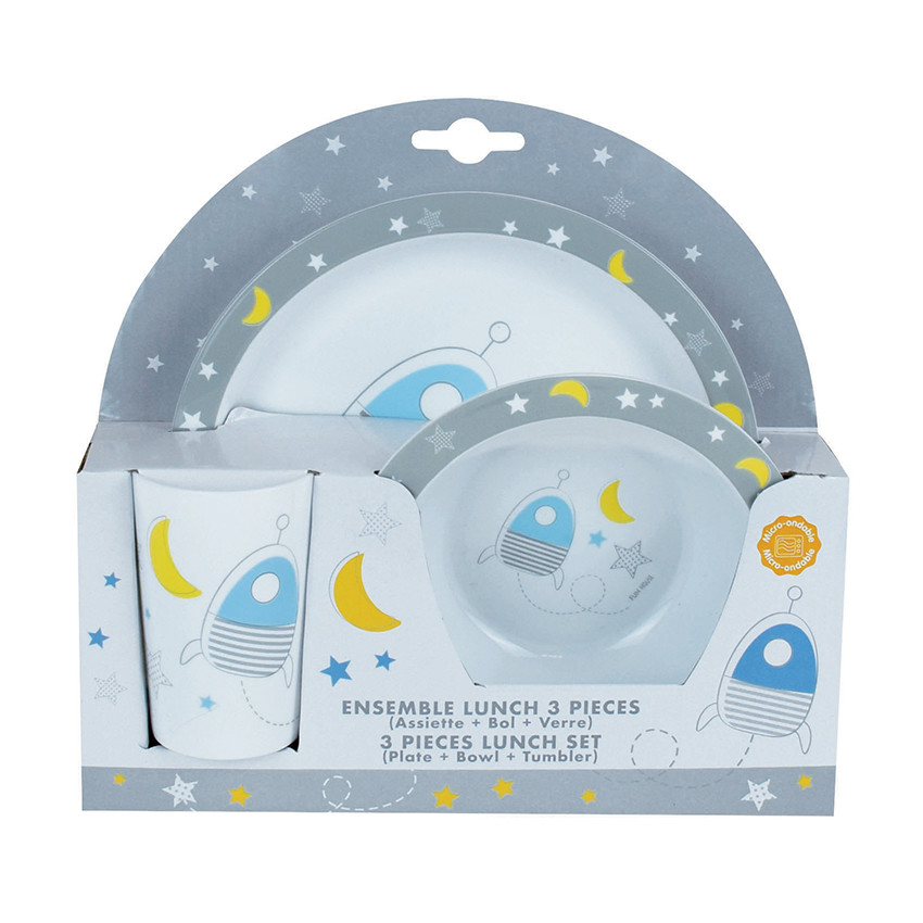 Set repas Espace - 3 pièces 