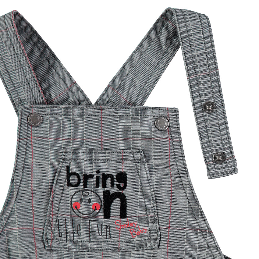 Salopette longues à carreaux Prince de Galles doublée micropolaire 