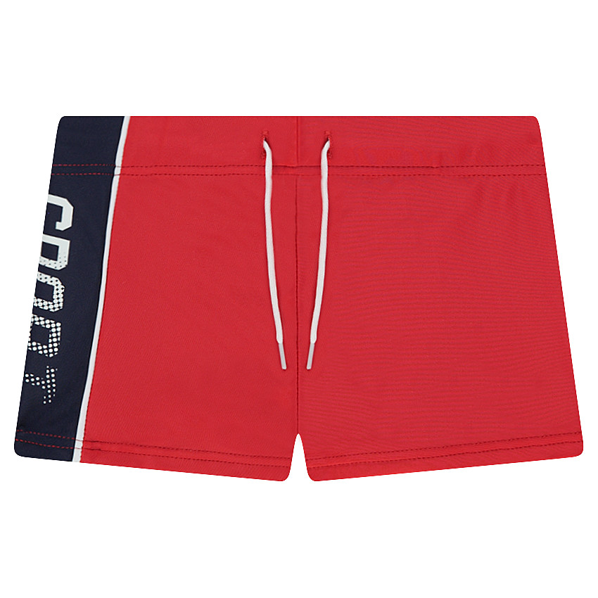 Boxer de bain avec bande contrastée sur le côté 