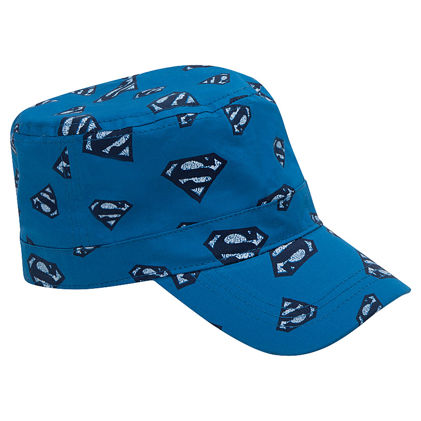 Casquette cubaine avec logo Warner Superman printé all-over 