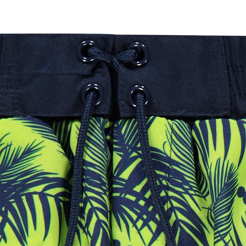 Short de bain Disney print végétal et serti Mickey 