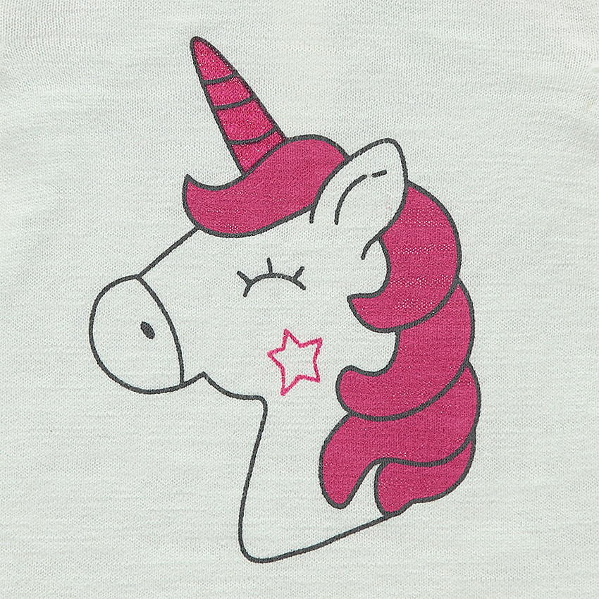 Pull en tricot slub avec animal printé et manches volantées 