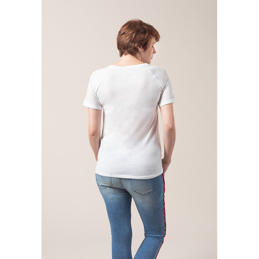 T-shirt manches courtes de grossesse à message printé 