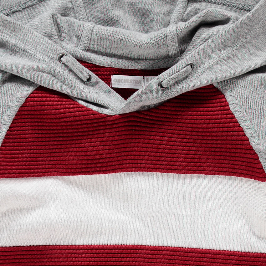 Pull en tricot à capuche avec maille ottoman  