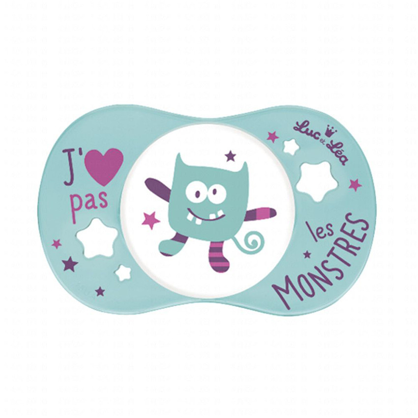 Sucette symétrique +6 mois - J’aime pas les monstres 