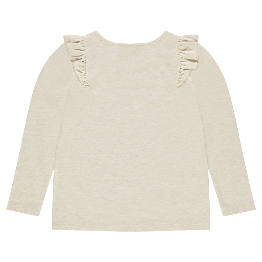 Tee-shirt manches longues en molleton fin à volants et print Disney Minnie 