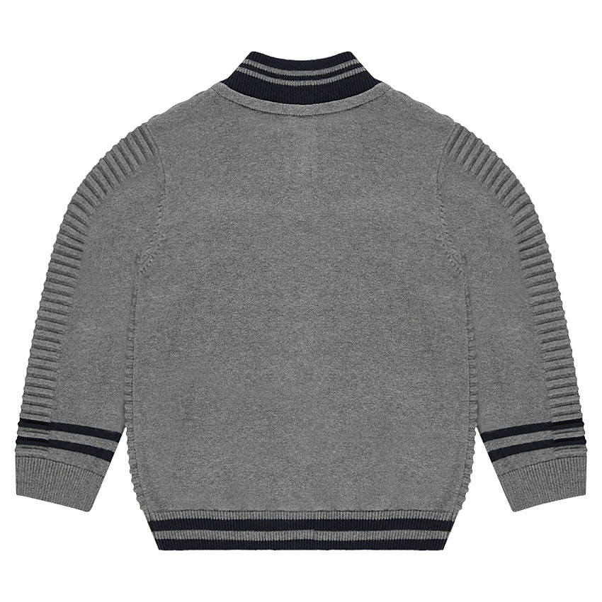 Gilet en tricot fantaisie zippé 