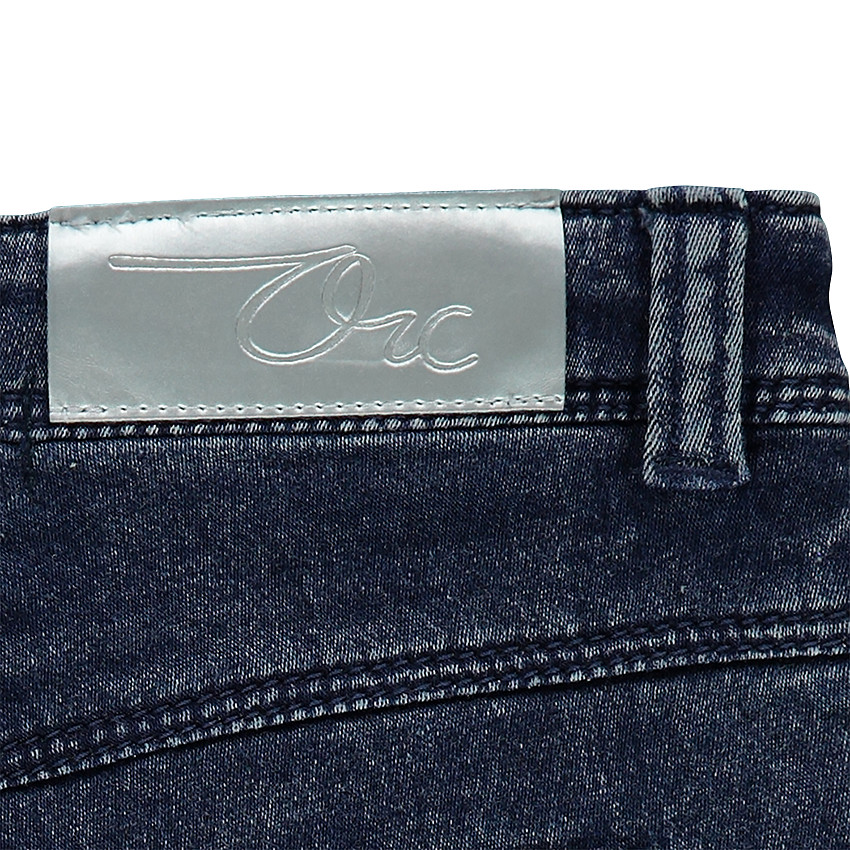 Short en denim like effet used et crinkle 