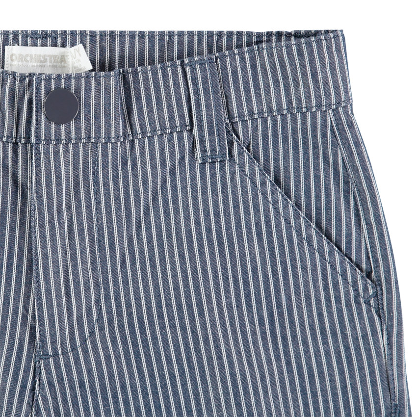 Bermuda à rayures verticales all-over 