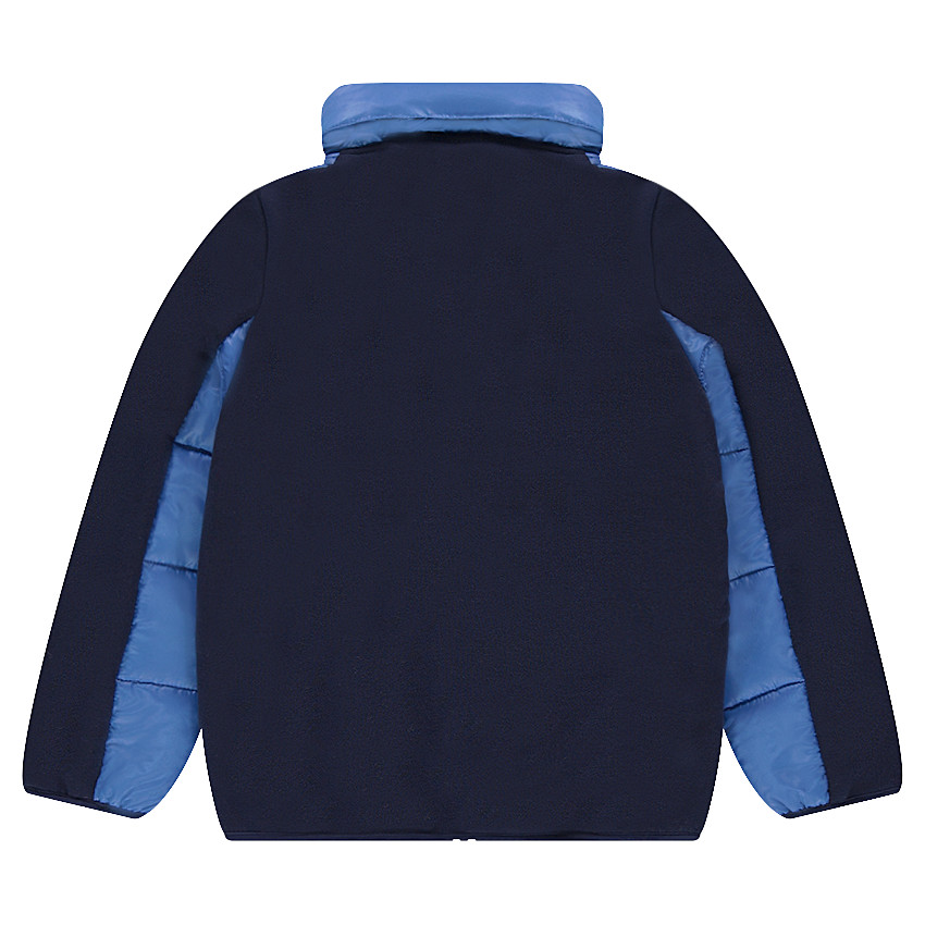 Junior - Veste bi-matière avec poches zippées et capuche intégrée 