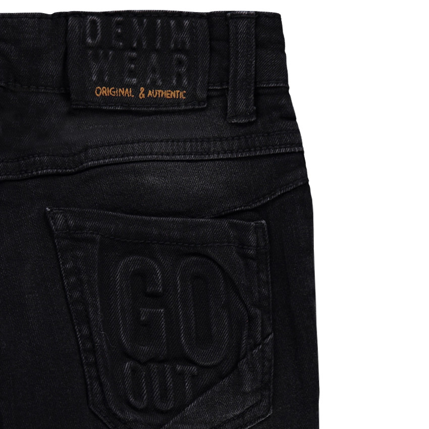 Jeans used avec effet taches de peinture 