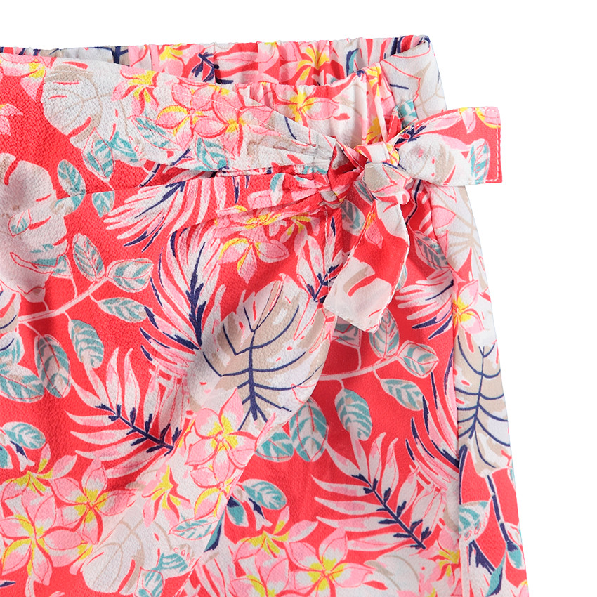 Junior - Broekrok met plantenprint "all-over" 