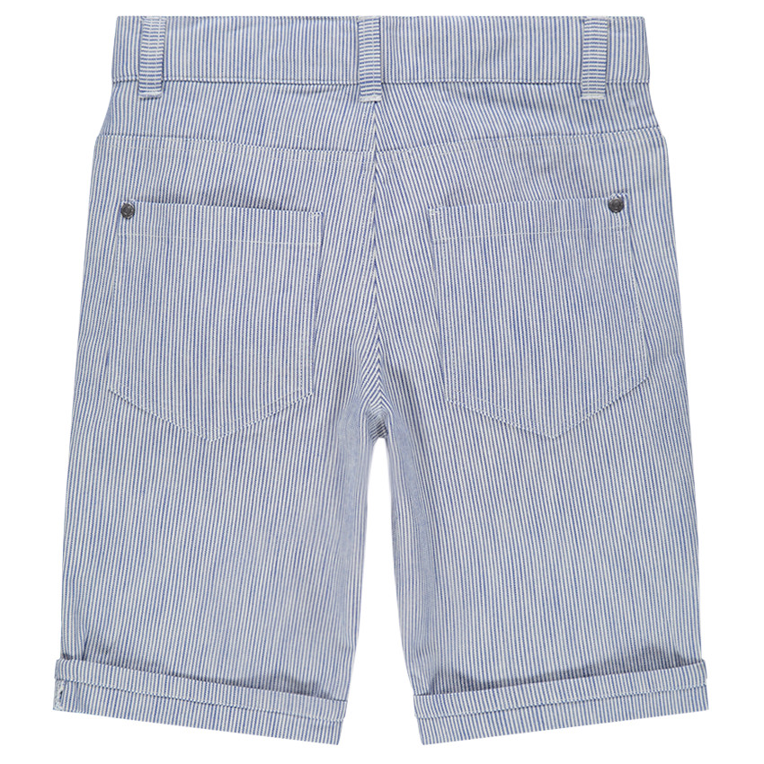 Junior - Bermuda à rayures verticales all-over 