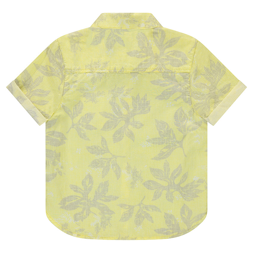 Chemise manches courtes avec imprimé végétal all-over 