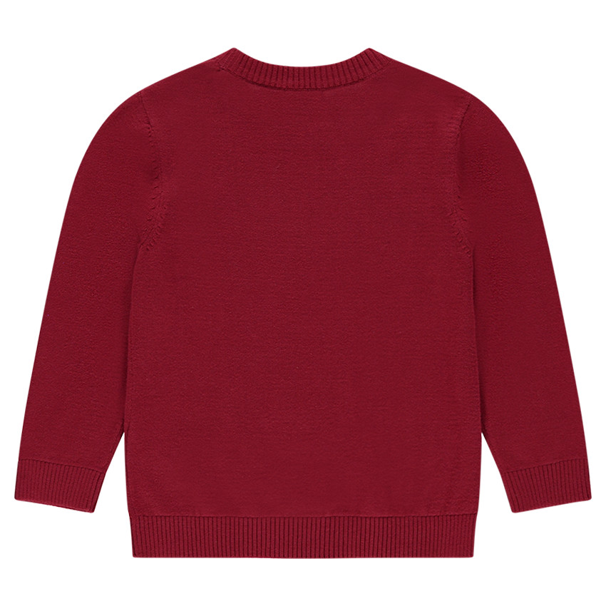 Pull en tricot avec message printé 