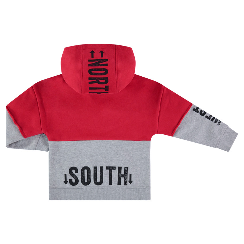 Sweat à capuche effet 2 en 1 avec textes printés 