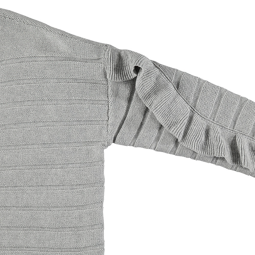 Junior - Gilet en tricot reliéfé avec poches plaquées 