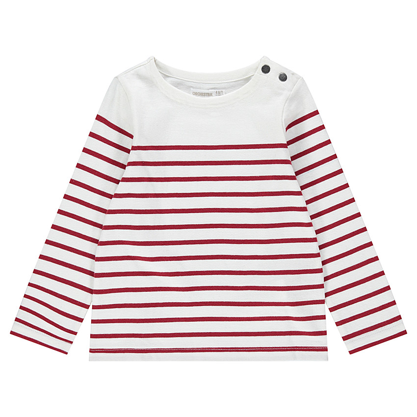 Marinière en jersey avec rayures contrastées  