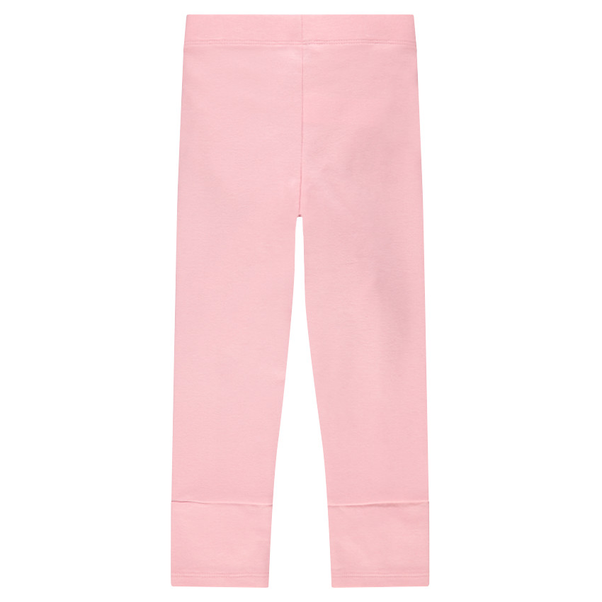 Legging en milano avec boutons dorés et volants 