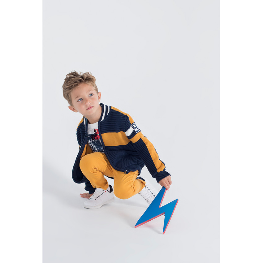 Tee-shirt manches longues en jersey avec motif et sequins magiques 