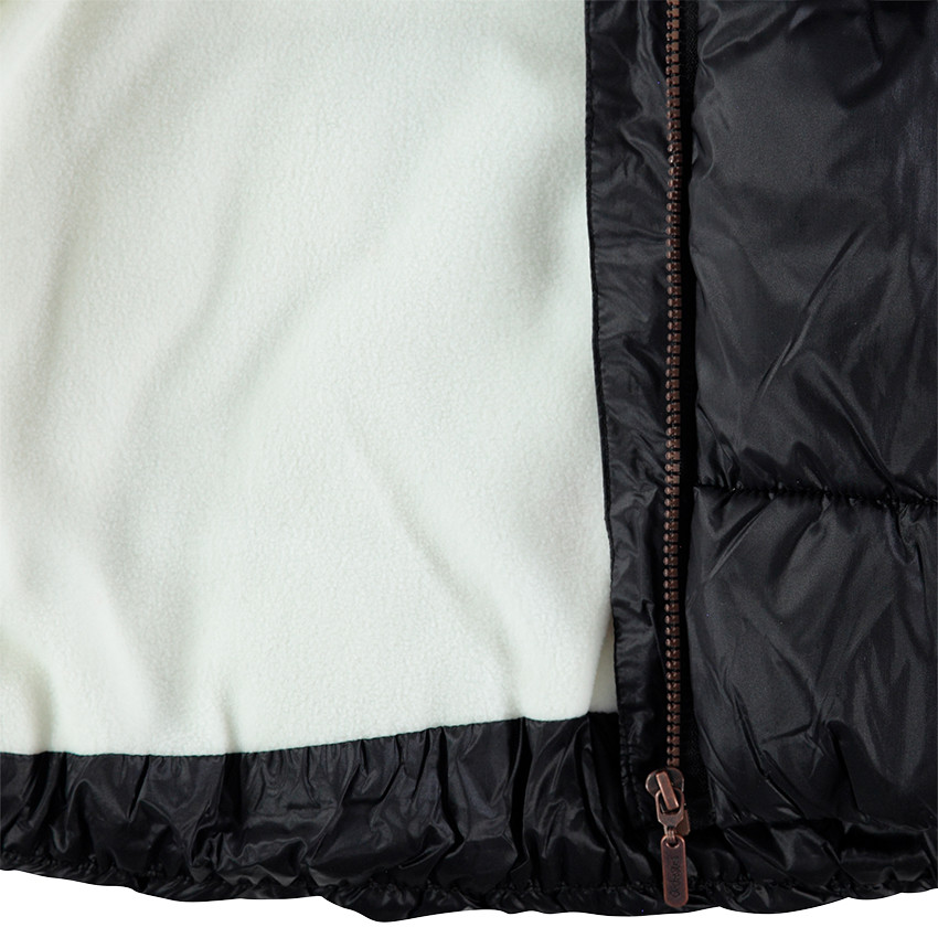 Junior - Doudoune matelassée à capuche avec doublure en micropolaire 