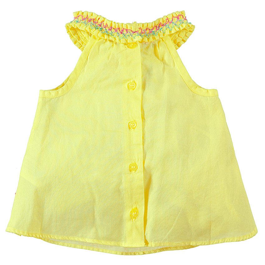 Tunique en voile de coton avec broderies 