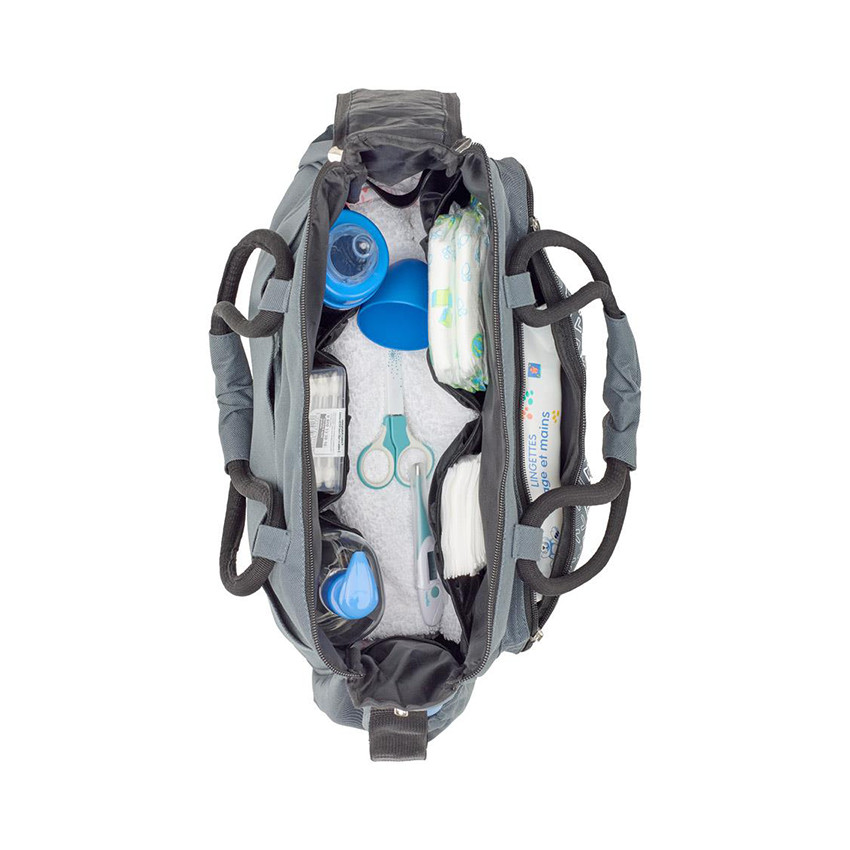 Sac à langer BOHO – Gris 