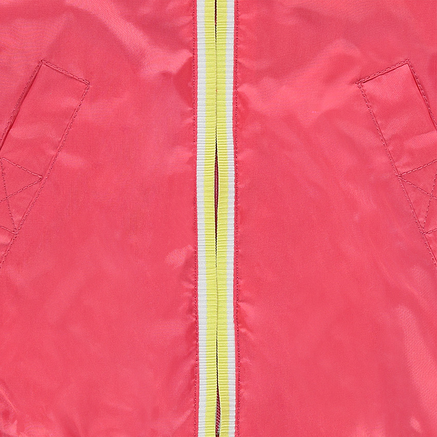 Coupe-vent à capuche uni doublé jersey 