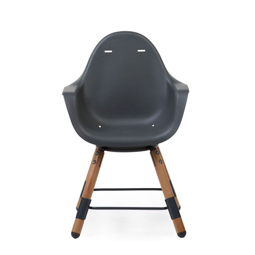 Chaise haute évolutive Evolu One.80° avec arceau - Naturel/Anthracite 