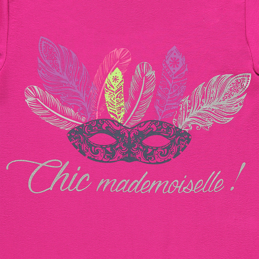 Junior - Pyjama manches courtes printé et imprimé pois 