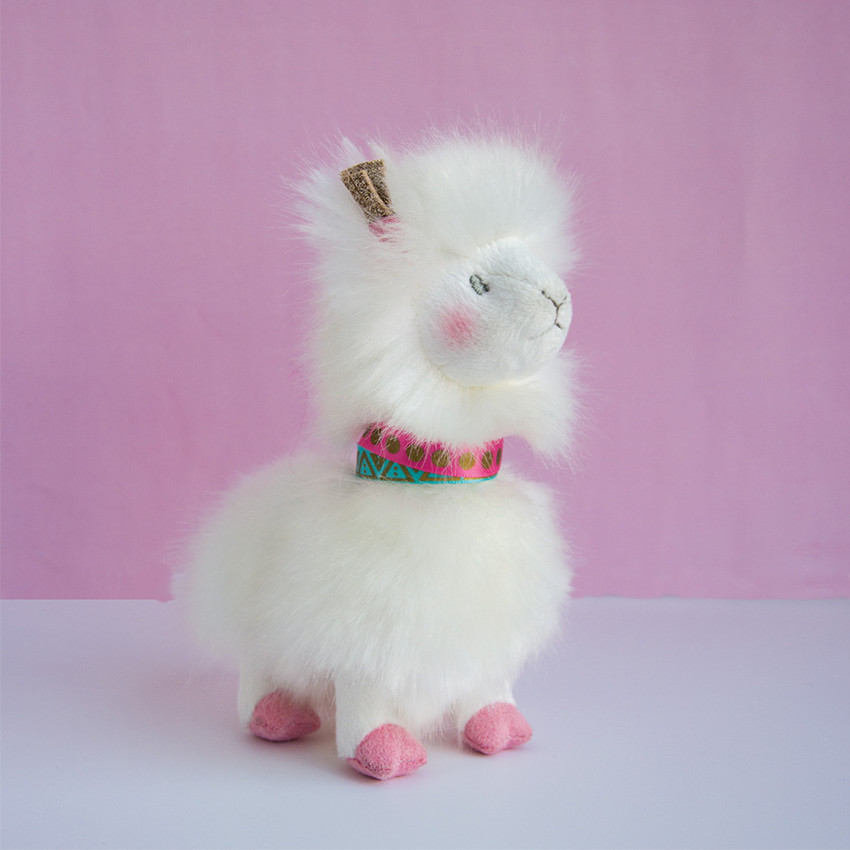 Peluche Lama 20cm - Blanc 