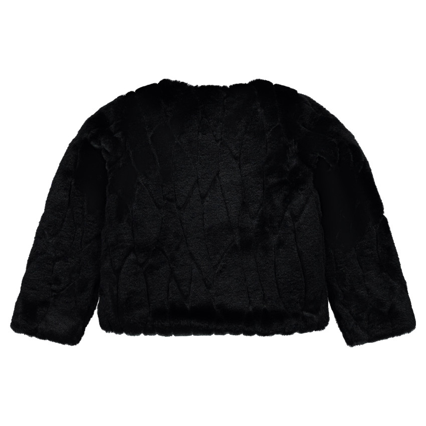 Veste courte en fausse fourrure doublée sherpa 