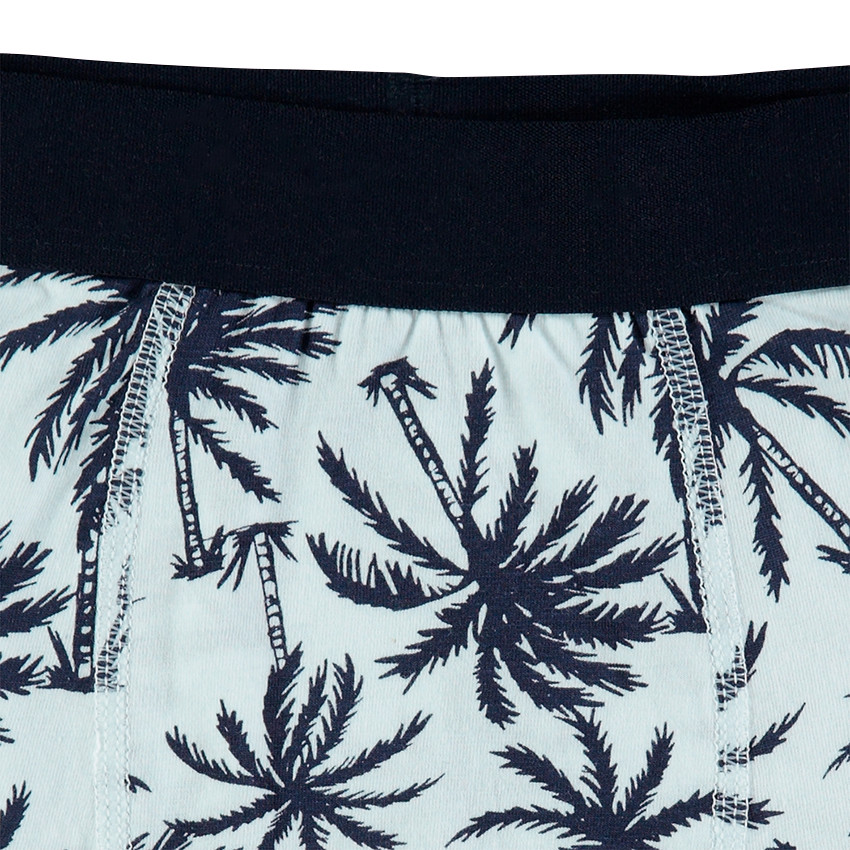 Junior - Lot de 2 boxers avec palmiers printés et message 