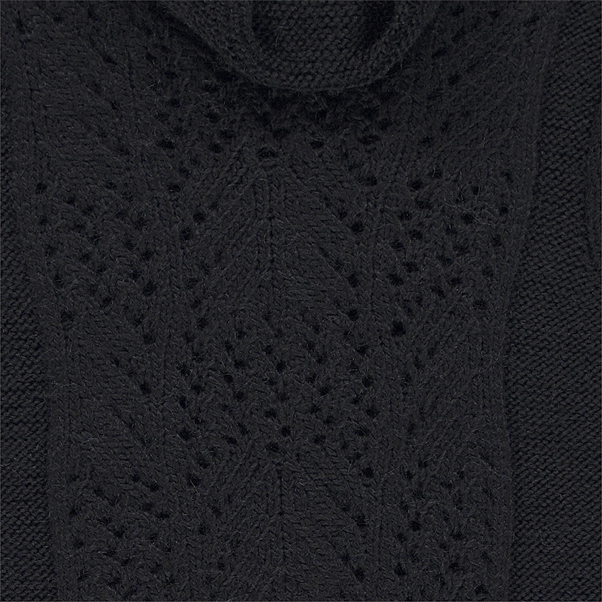 Junior - Robe manches courtes en tricot avec col roulé 