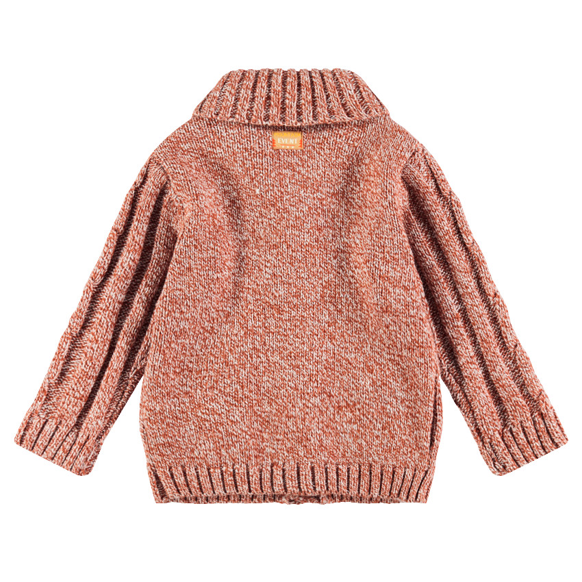 Gilet en tricot épais avec jeu de mailles 