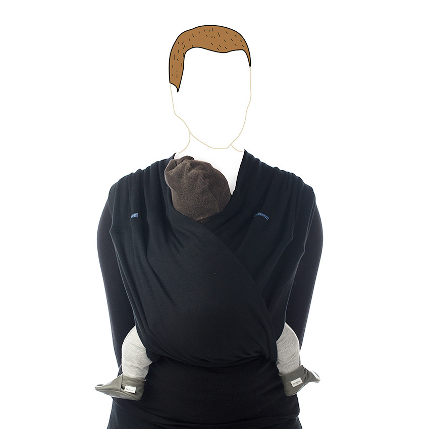 Porte-bébé Tri-Cotti Small - Noir 