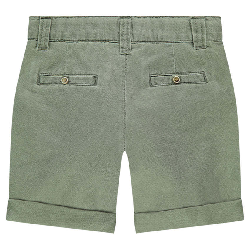 Bermuda dessus genoux en coton fantaisie 