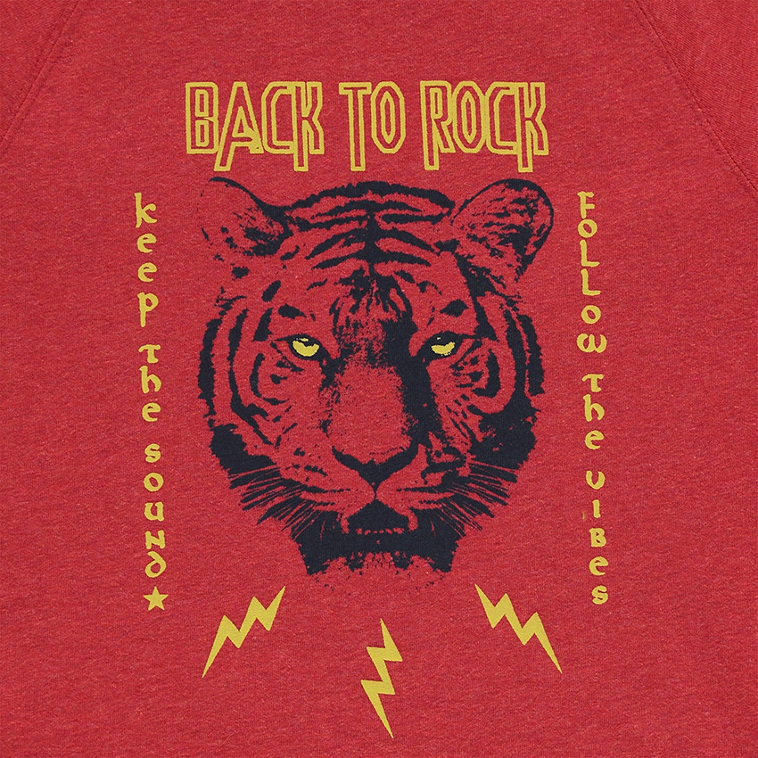 Junior - Tee-shirt manches longues en jersey print tigre 