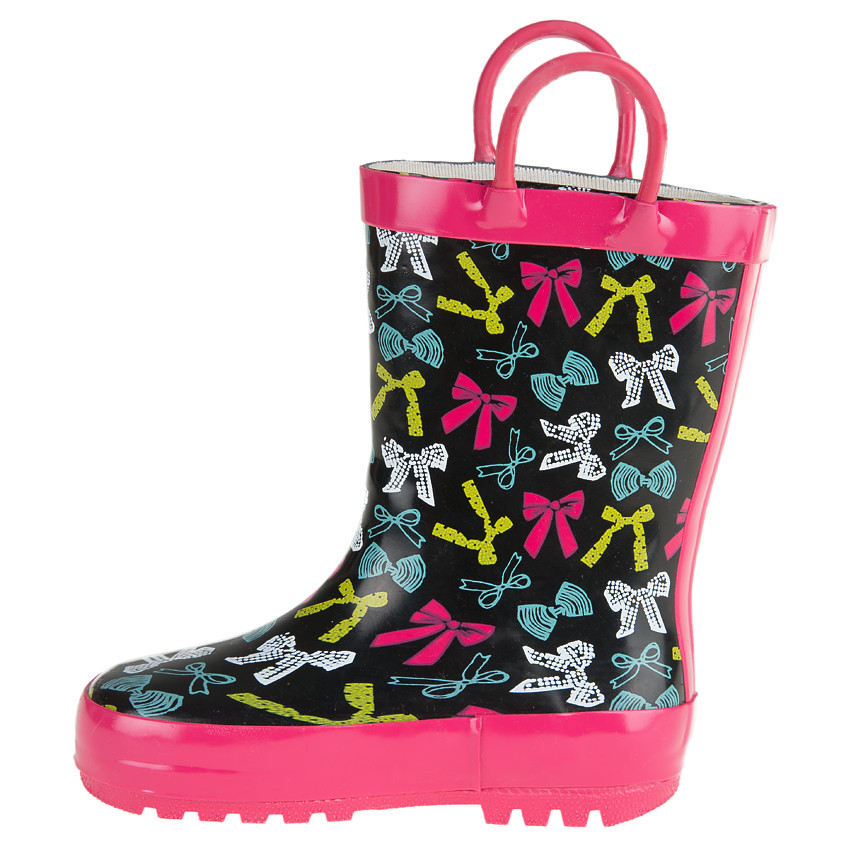 Bottes de pluie motifs petits noeuds multicolores du 24 au 29 