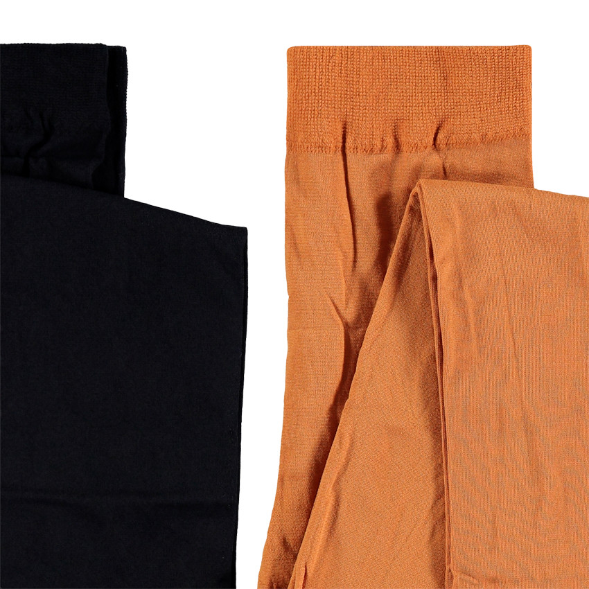 Lot de 2 collants fins unis 