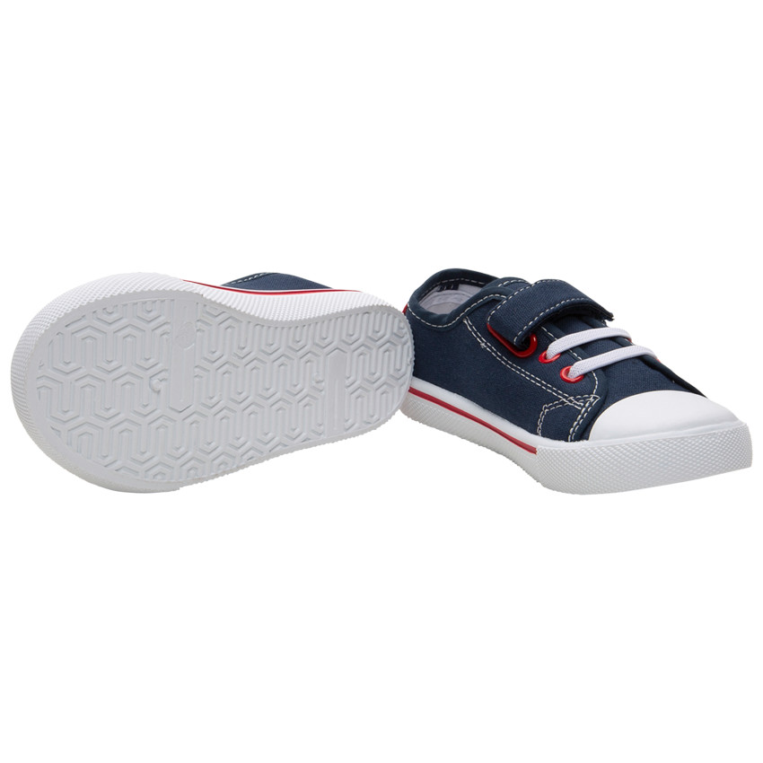 Baskets basses en toile à broderies Spiderman 