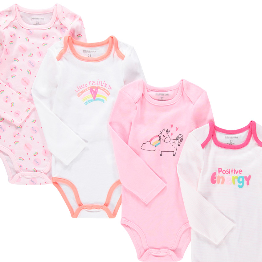 Lot de 7 bodies manches longues 