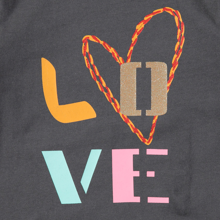 Tee-shirt manches courtes avec motif fantaisie printé 