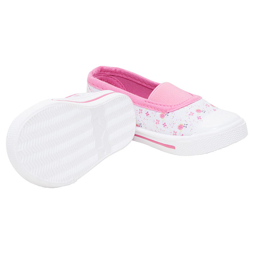 Baskets basses en toile style ballerines avec élastique du 20 au 23 