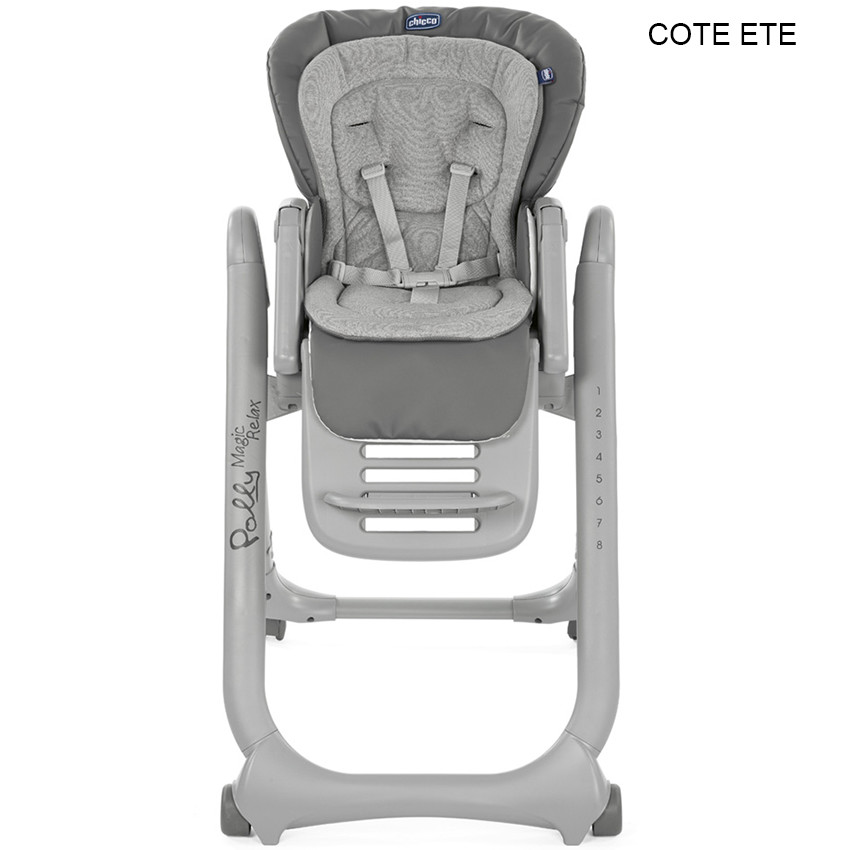 Chaise haute réglable Polly Magic Relax - Graphite 