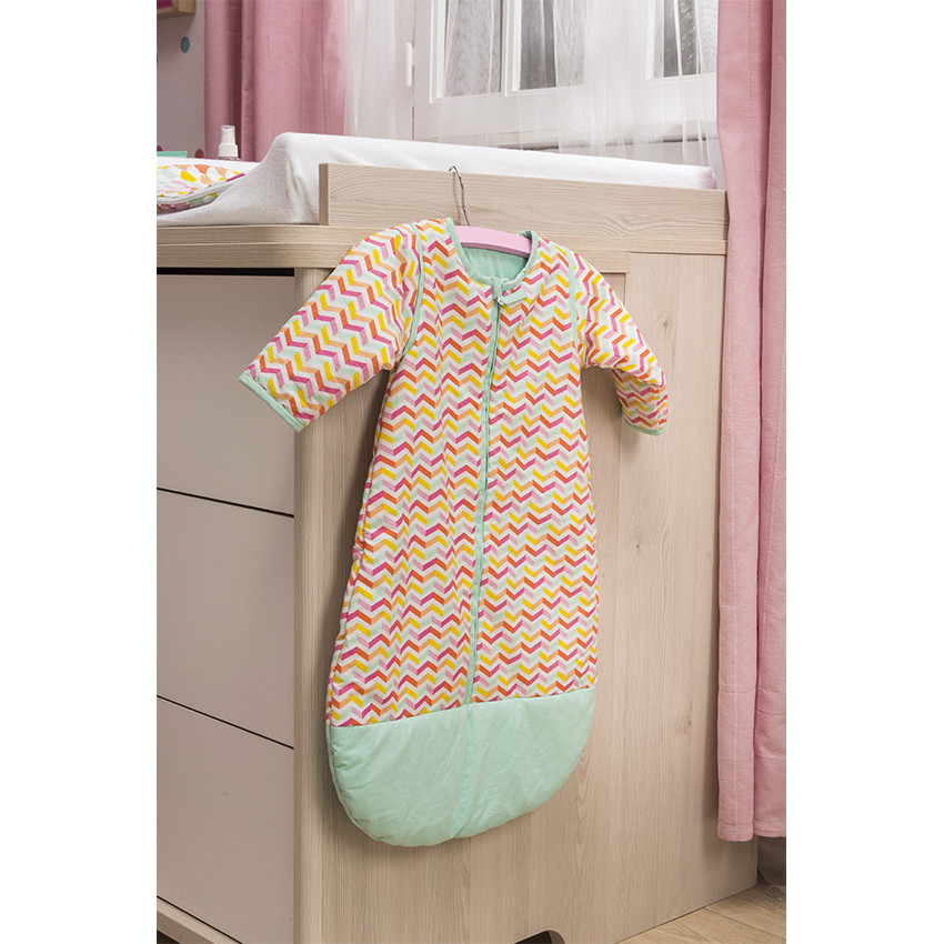 Turbulette à manches amovibles avec imprimé graphique 